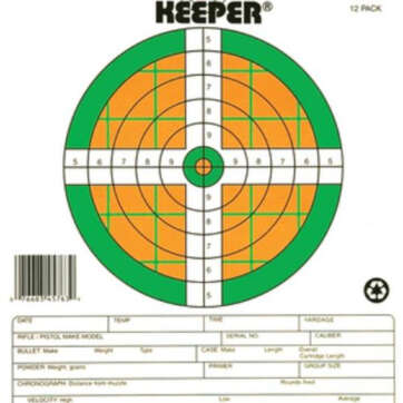 Champion Fluorescent Score Keeper Targets 50 Yard, Small Bore Rifle, 12/Pack - Competition Guns - American Guns & Ammo