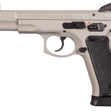 CZ 75 Omega 9mm, 5.2" Barrel, Black Polymer Grip Gray, 10rd - Handsguns | American Guns & Ammo