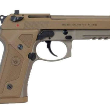 Beretta M9A3 9mm, 5.2" Threaded Barrel, Alloy Frame, Flat Dark Earth, Tritium Night Sights, Ambidextrous Safety, 3 Magazines, 17 Rounds - Handsguns | American Guns & Ammo