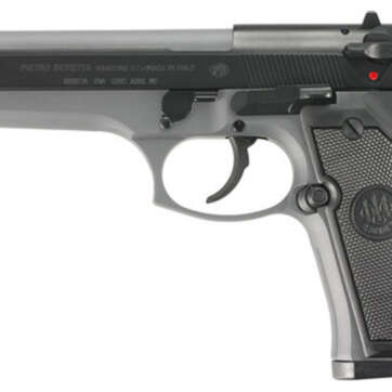 Beretta 92 Full Size, 9mm, 4.9" Barrel, 15rd, Ambidextrous, Sniper Gray - Handsguns - American Guns & Ammo