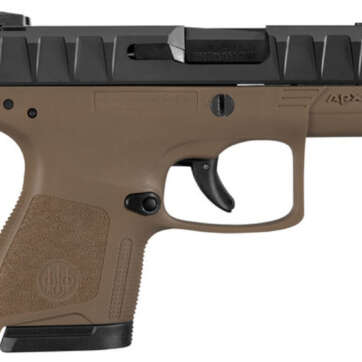 Beretta APX Carry 9mm, 3.07" Barrel, Black Slide, Flat Dark Earth, 6rd / 8rd - Handsguns | American Guns & Ammo