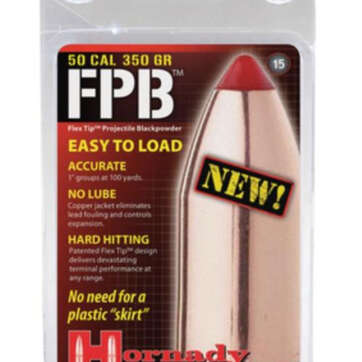 Hornady Flex Point Blackpowder .50 Caliber 350gr, 15/Box - Black Powder Guns | American Guns & Ammo