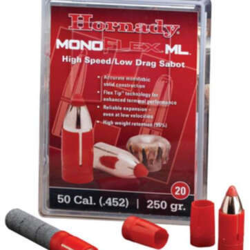Hornady Low Drag Sabot Muzzleloader .50 Caliber 250gr Monoflex, 20/Box - Black Powder Guns | American Guns & Ammo