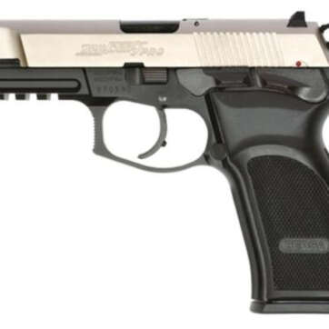 Bersa Thunder Pro DA/SA HC 9mm 4.25" Barrel, Poly Grip Black /Nickel, 17rd - Handsguns | American Guns & Ammo