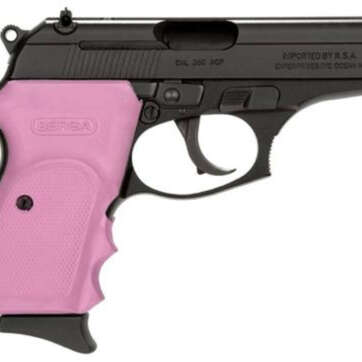 Bersa Thunder .380 ACP, 3.5" Barrel, 8rd, Pink Rubber Grip, Black SS - Handsguns - American Guns & Ammo