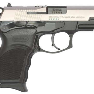 Bersa Thunder Pro Ultra Compact DA/SA 9mm 3.3" Barrel, Poly Grip Black/Nickel, 10rd - Handsguns | American Guns & Ammo