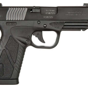 Bersa BPCC 9mm, 4" Barrel, Integral Grip, Black Frame, Black Steel Slide, 8rd - Handsguns | American Guns & Ammo