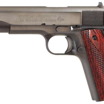 Colt 1911 Series 70 Govt 45 ACP 5" Barrel Double Diamond Rosewood Grip 7rd Mag - Handsguns | American Guns & Ammo