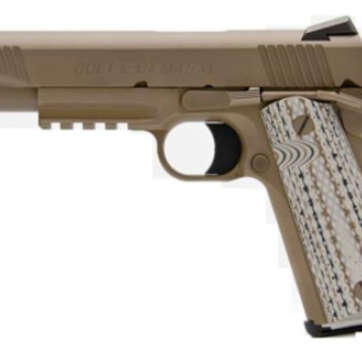 Colt Marine M45-A1 SA 45 ACP 5" Barrel Novak Cerakote 7 rd Mag - Handsguns | American Guns & Ammo