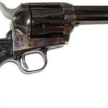 Colt Single Action Army, .357 Magnum, 5.5" Barrel Dbl Eagle Grip, Blued, Case Colored Finish, 6 Rd - Handsguns | American Guns & Ammo