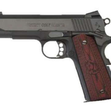 Colt LW Commander .45 ACP, 4.25" Barrel, Novak Sights, G10 Grips, Blued, 8rd - Handsguns | American Guns & Ammo