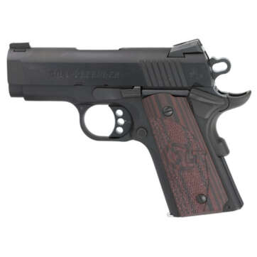 Colt Defender, Compact 1911, 9MM, 3" Barrel, Alloy Frame, Blue Finish, G10 Grips, 8Rd Mag, Novak Night Sights - Handsguns | American Guns & Ammo