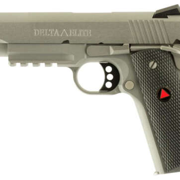 Colt Government Delta Elite Rail 10mm 5" Barrel SS Brushed Finish Novak Sights 8rd Mag - Handsguns | American Guns & Ammo
