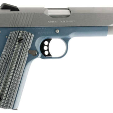 Colt Competition Govt 45 ACP, 5" Barrel Blue Titanium Finish, G10 Grips 8Rd Mag - Handsguns | American Guns & Ammo