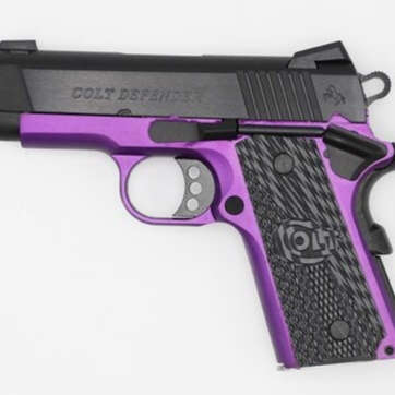 Colt Violet Defender Purple Cerakote 45 ACP 4.25" Barrel Novak Sights G10 Grips 1 of 200 - Handsguns | American Guns & Ammo