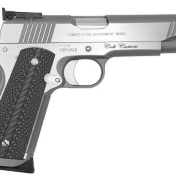 Colt Custom Competition Series 70 45 ACP, 5" Barrel, Red Fiber Optic Front Sight, Bomar Rear Sight, 8rd Mag - Handsguns - American Guns & Ammo