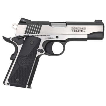 Colt Combat Elite Commander 1911 9MM, 4.25" Barrel, SS Frame Two-Tone Finish, G10 Grips, Ambi Safety 9Rd Mag - Handsguns | American Guns & Ammo