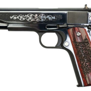 Colt 1911 Series 70 .45 ACP Gustave Young Engravers Series, 1 of 525, 5" Barrel, Rosewood Grips, Engraved Slide, 8rd - Handsguns | American Guns & Ammo