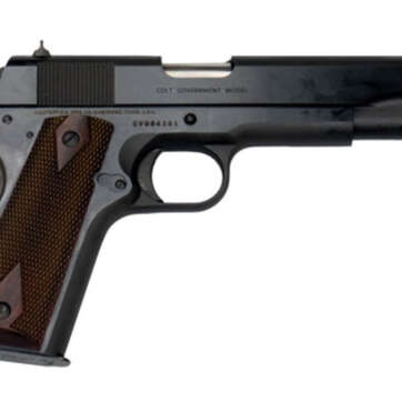 Colt 1911 Government. 45 ACP, 5" Barrel, 7rd Mag, Rosewood Grip, Blued - Handsguns - American Guns & Ammo
