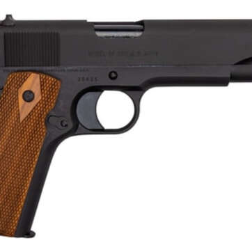 Colt's Manufacturing Military Retro Reproduction, Full Size 1911, 45ACP, 5" Barrel, Steel Frame, Matte Blued Finish, Wood Grips, Fixed Sights, Original Rollmarks, Limited Production, 7Rd, 1 Magazine - Handsguns | American Guns & Ammo