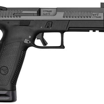 CZ P-10 Full Size 9mm, 4.5" Threaded Barrel, High Metal Night Sights, Black, 10rd - Handsguns | American Guns & Ammo