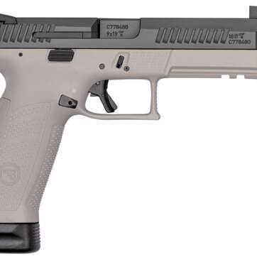 CZ P-10 Full Size 9mm, 4.5" Threaded Barrel, High Metal Night Sights, Gray, 10rd - Handsguns | American Guns & Ammo