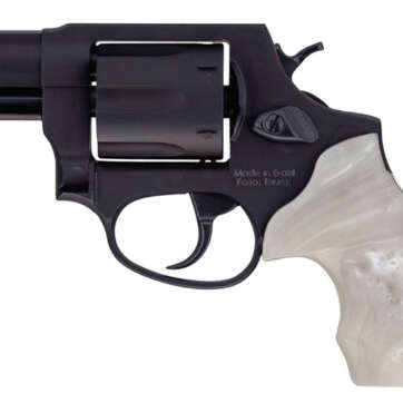 Taurus 856 .38 Special, 2" Barrel, Fixed Sights, White Pearl Grip, Matte Black, 6rd - Handsguns | American Guns & Ammo