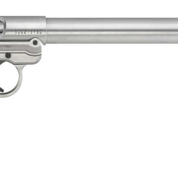 Ruger Mark IV Target .22 LR, 10" Bull Barrel, Adj. Rear, Stainless, 10rd - Handsguns | American Guns & Ammo