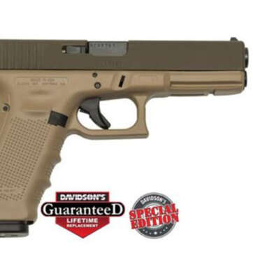 Glock Gen4 17 USA (Davidson's Special Edition) 9MM, Cerakote Patriot Brown, 3 17 Rd Mags - Handsguns | American Guns & Ammo