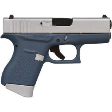 Glock G43 9mm, 3.39", 6rd, Fixed Sights, Blue/Aluminum Finish - Handsguns - American Guns & Ammo