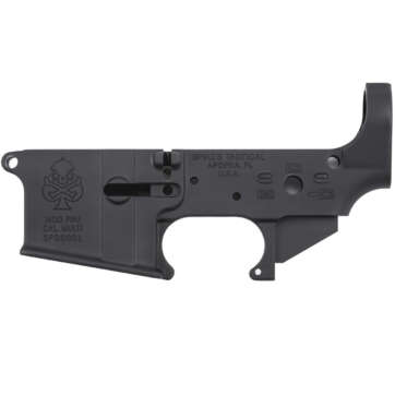 Spikes PHU Spade Stripped Lower, Multi-Cal, Black Hardcoat Anodized - RIFLES | American Guns & Ammo