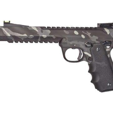 Volquartsen Black Mamba .22 LR, 6" Barrel, Hi-Viz Front & Target Rear, Black Arctic Camo - Handsguns | American Guns & Ammo