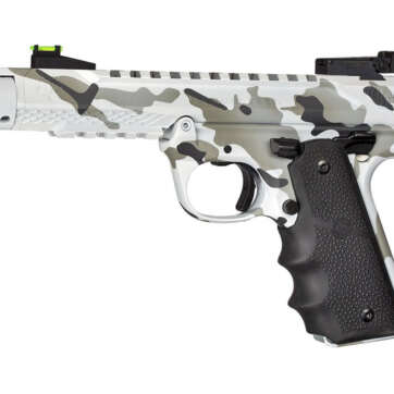 Volquartsen Black Mamba .22 LR, 4.5" Barrel, Hi-Viz Front & Target Rear, Arctic Camo - Handsguns | American Guns & Ammo