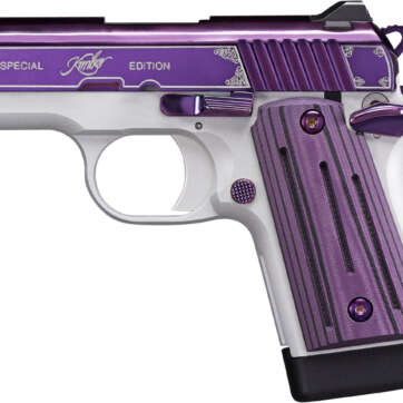 Kimber Micro 9 Amethyst 9mm, 3" Barrel, Purple PVD W/Engraving, Purple G10, 7rd - Handsguns | American Guns & Ammo