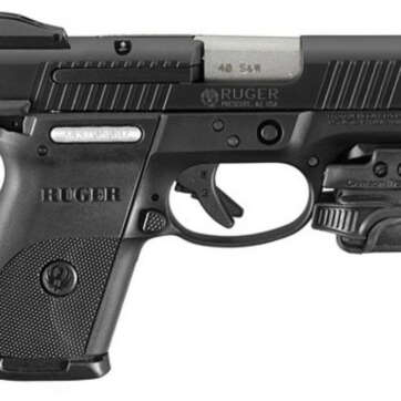 RUGER SR9C W/CRIMSON TRACE LIGHT 9MM, 1 10 Rnd Mag and 1 17 Rnd Mag - Handsguns - American Guns & Ammo