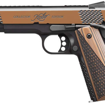 Kimber Stainless Raptor II .45 ACP, 5" Barrel, KimPro Black/Tru-Tan, Black/Tan Grips, 8rd - Handsguns | American Guns & Ammo