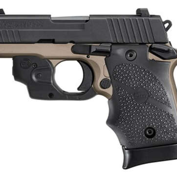 Sig P938 Emperor Scorpion 9mm, 3.5" Barrel, Siglite Lima Laser, Desert Bronze, 7rd - Handsguns | American Guns & Ammo