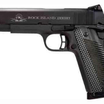 Rock Island Armory M1911-A1 FS Tactical II 9mm 5" VZ Grips Parkerized 9 Round - Handsguns | American Guns & Ammo