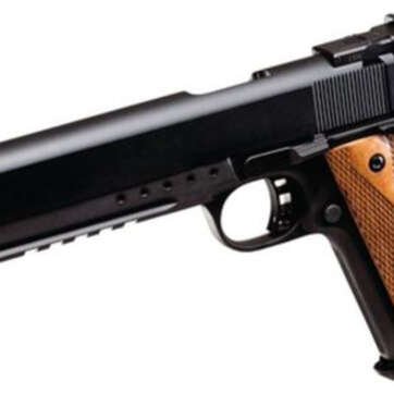 Rock Island Armory Pro Match Ultra 1911A1 10mm 6" Barrel Parkerized Finish Fiber Optic Front Sight 8rd - Handsguns | American Guns & Ammo