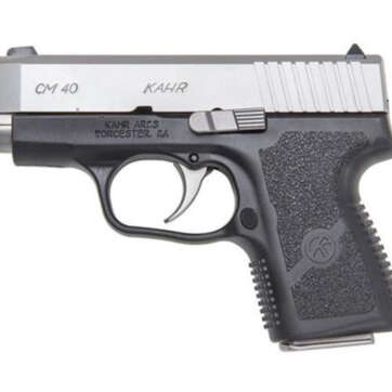 Kahr CM40 Pistol, 40 S&W 3.0" Barrel Black Polymer Frame, Matte Stainless - Handsguns - American Guns & Ammo
