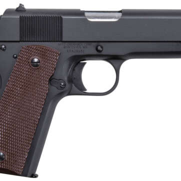 Thompson 1911 Commader Single 45 ACP 4.25" Barrel Brown Polymer Grip Black 7rd Mag - Handsguns - American Guns & Ammo