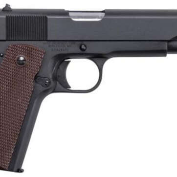 Thompson 1911 A1, 9mm, 5" Barrel, 7rd, Brown Polymer Grip, Black - Handsguns - American Guns & Ammo
