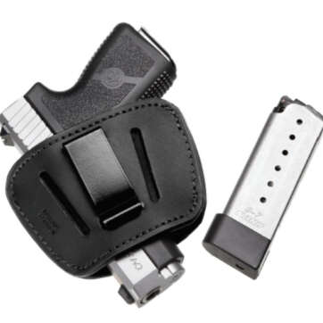KAHR CM9 Concealed Carry Package 9mm 3" Barrel Leather Holster, 1 6rd & 1 7rd Mag - Handsguns | American Guns & Ammo