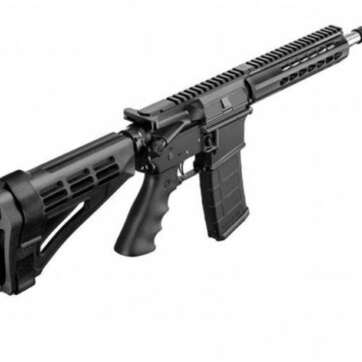 Bushmaster AR-15 Pistol Square Drop Pistol Rail, .223/5.56, 10" Barrel, 30rd Mag Black - Handsguns | American Guns & Ammo