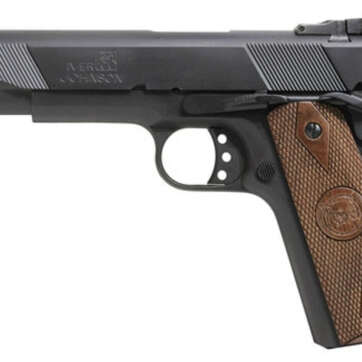 Iver Johnson 1911 A1 Eagle, .45 ACP, 5", 9rd, Walnut Grips, Matte Black - Handsguns | American Guns & Ammo