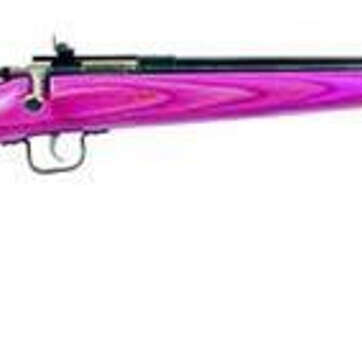 Keystone Crickett 22LR, Blued Barrel, Pink Laminate - RIFLES | American Guns & Ammo