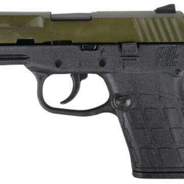 Kel-Tech PF9, 9mm, 3.1" Barrel, Green Cerakote Slide, Black Frame, 7rd - Handsguns - American Guns & Ammo