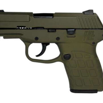 Kel-Tec PF-9 9mm 3.1" Barrel Cerakote Olive Drab Green Grip & Frame, 7rd Mag - Handsguns | American Guns & Ammo