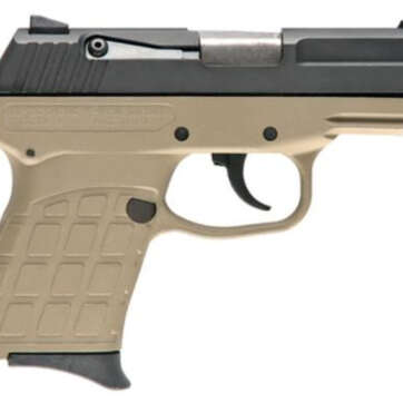 KelTec PF-9 9MM 3.1 Barrel Parkerized Slide Cerakote Tan Grip/Frame 7 Rd Mag - Handsguns | American Guns & Ammo