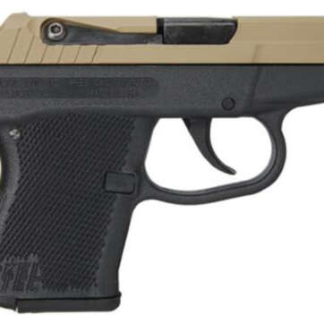 Kel-Tec P-32 .32 ACP 2.68 Barrel Cerakote Tan Slide Black Grip/Frame Double Action Only 7rd - Handsguns - American Guns & Ammo